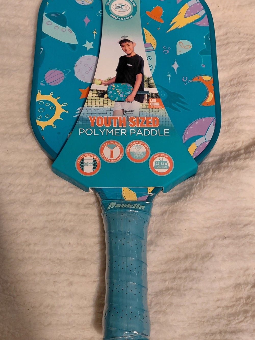 Franklin Youth Polymer Paddle - Teal Space Print